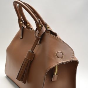 Alessandro Mari Italian Ruga Leather Handbag